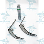 Flexitip Fiber Optic Laryngoscope with 2 Blades & Metal Body Surgical Instruments