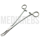 Faure Peritoneum Forceps Curved 1 x 2 Teeth 8'' - 20 cm