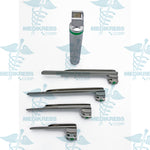 Miller Fiber Optic Laryngoscope with 4 Blades & Metal Body Surgical Instruments
