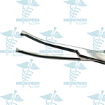 Kocher Hemostatic Forceps Curved Serrated Jaws 1 x 2 Teeth 16 cm