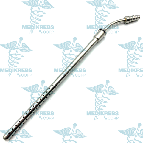 Pool Suction Tube Curved 8 mm x 24 cm Surgical Instruments
