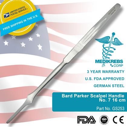 Bard- Parker- Scalpel- Handle- No. 7 16 cm-Medikrebs