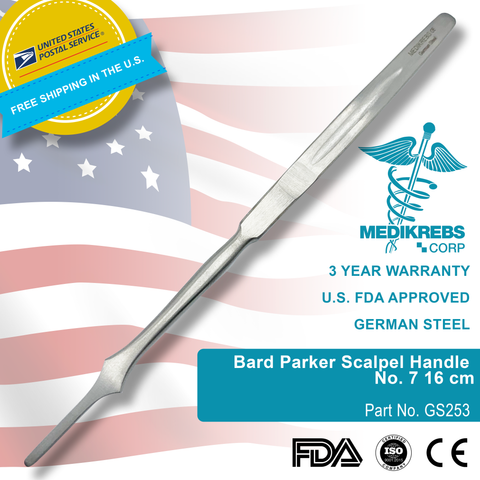 Bard- Parker- Scalpel- Handle- No. 7 16 cm-Medikrebs