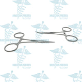 Baby Mosquito Hemostatic Forceps Straight and Curved set 10 cm