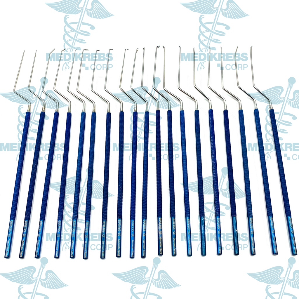 Medical Surgery Microsurgical Rhoton Micro Dissector Expanded Titanium Coated Set Of 20 Pcs In Medical Surgery Microsurgical Rhoton Micro Dissector Expanded Titanium Coated Set Of 20 Pcs In