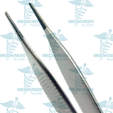 Adson Tissue and Dissecting Forceps Serrated Jaws w/ Tungsten Carbide 12 cm