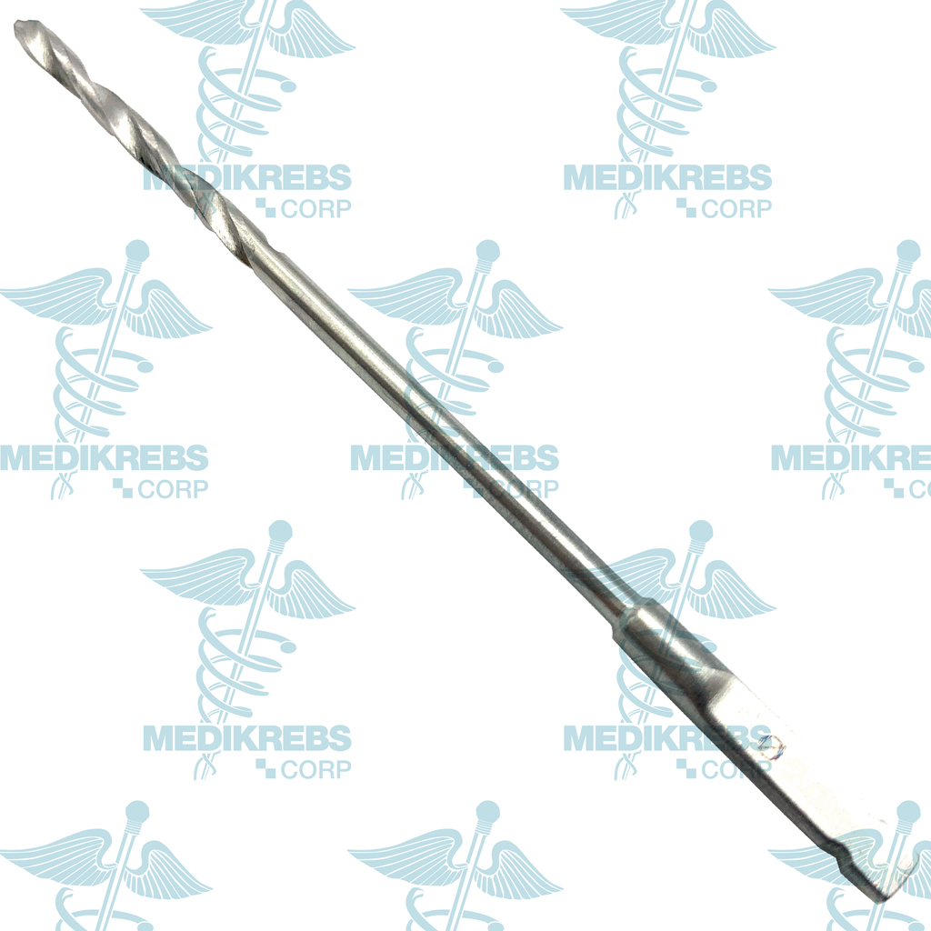 Medikrebs Orthopedic Drill Bit – AO Coupling, 2mm X 10cm, OR Grade German Steel, For Traumatology & Orthopedics