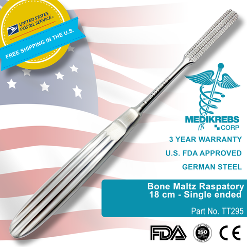Bone Maltz Raspatory 18 cm Single ended Surgical Instruments