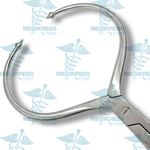 Pelvic Forceps maximum open 19 cm x 38 cm length with pointed balls tip Surgical